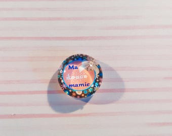 25 mm - nice glass cabochon sweet Grandma