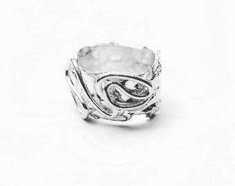 Band ring Silver 925 Woman