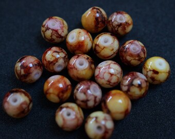 18 beads AGATE 8 mm C05203
