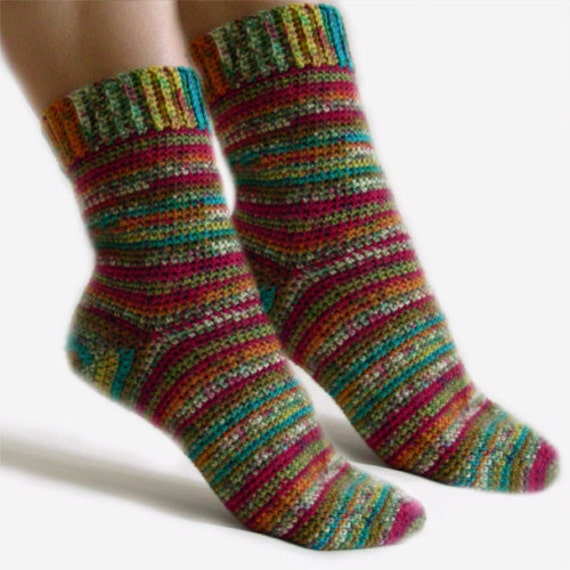 Easy Adjustable Socks PDF Crochet Pattern Instant Download