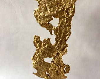 Sculpture design Hollywood regency gold 70 boeltz. Cheverny. France italy