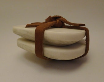 White Marble Coasters