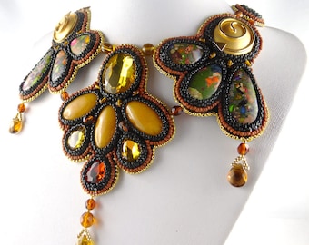 Necklace, Bead Embroidery, BiB