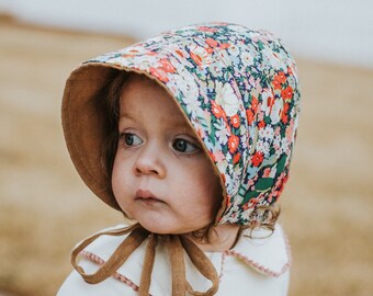 Pure Rust Linen Reversible Liberty of London Sun Bonnet