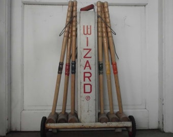 Shabby Vintage Croquet Set