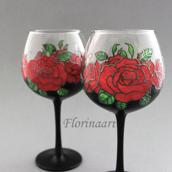 Gothic goblets Gothic wedding goblets Gothic wedding gift