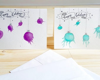 Happy holidays greeting card
