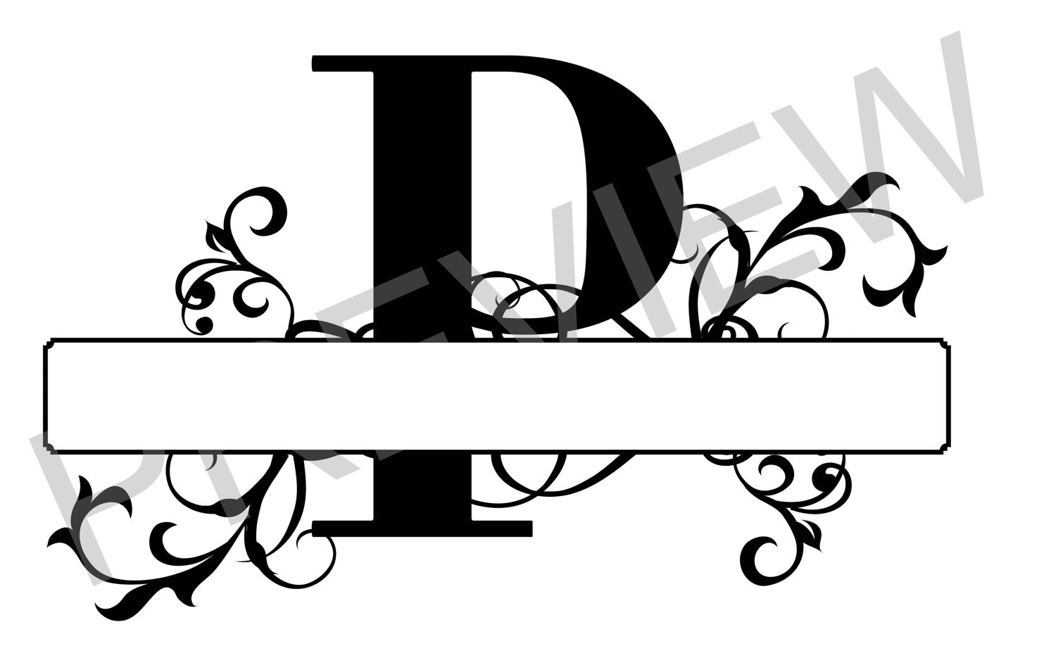 Download Split Monogram SVG Letter P Regal Split Alphabet Vector