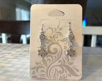 Star of David dangle earrings