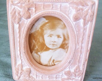 Vintage, cadre photo en céramique, cadre photo rectangulaire, petit Vintage cadre Photo, décoration, cadre Photo rétro, cadre Photo, cadre Vintage,