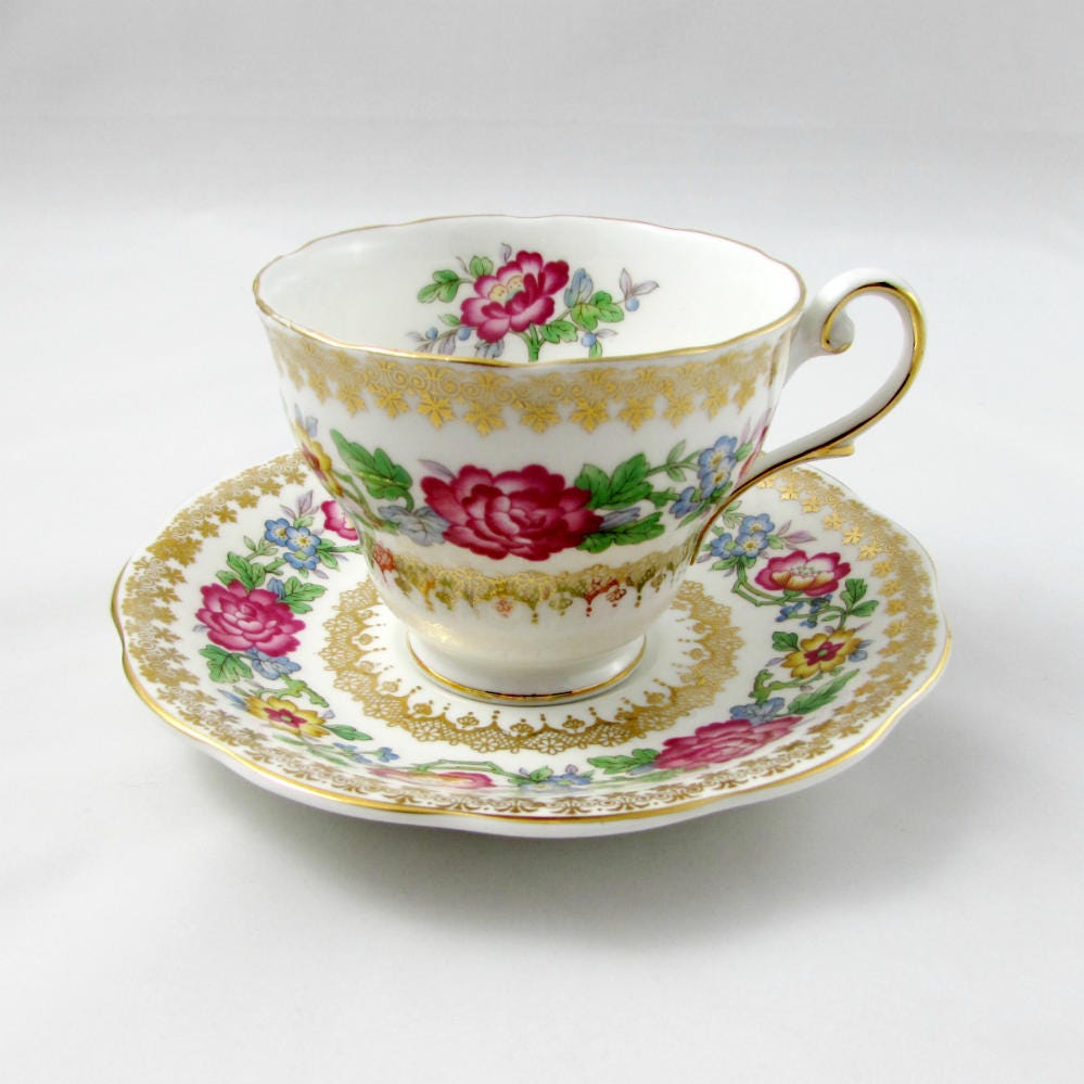 Royal Standard Tea Cup and Saucer Indian Summer
