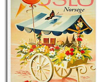 Oslo Art Norway Travel Poster Vintage Home Decor Print Retro xr508