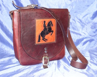 Leather Messenger cross body bag