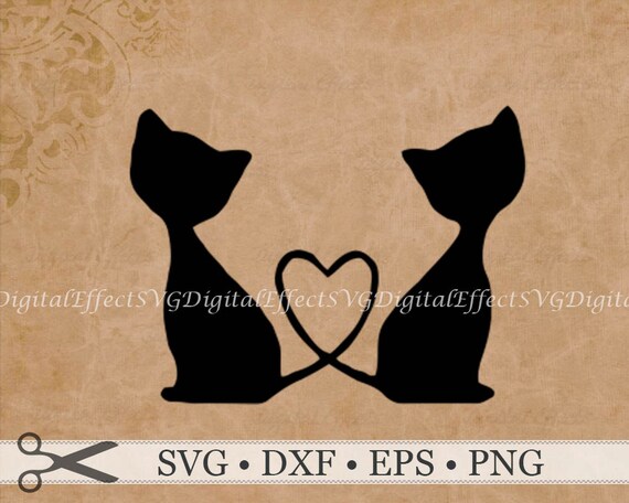 Download Zwei Katzen Silhouette Svg Png Dfx CAT SVG-Datei Eps
