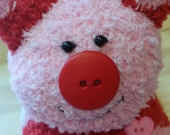 Cupig, sock pig, flying pig, handmade