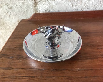 Vintage Chrome Elephant Ashtray-Hamilton of New York City