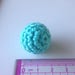 Turquoise bead 2 CM hook