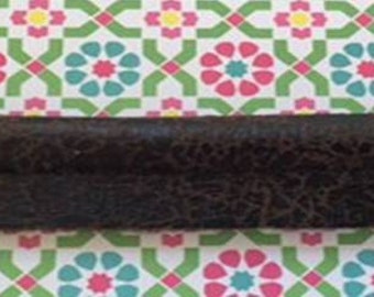 90 PERCENT OFF! 5 Yards Of Fudge Vintage Faux Leather Piping Trim (Made In USA)