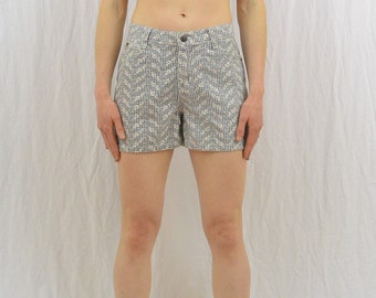 Vintage Floral Gingham Shorts, High Waisted Shorts, Checked Shorts, Size XS-Small, 90's Clothing, Grunge, Tumblr Clothing
