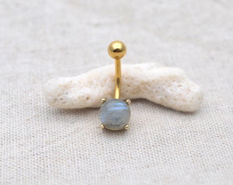 labradorite belly button rings belly ring Rocker belly button jewelry,navel ring,bff gift