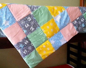 Shabby Chic Baby Quilt Baby Quilt Handmade Patchwork Baby Quilt Baby Quilt Girl Baby Gift Modern Baby Quilt Baby Quilt for Sale Baby Quilt