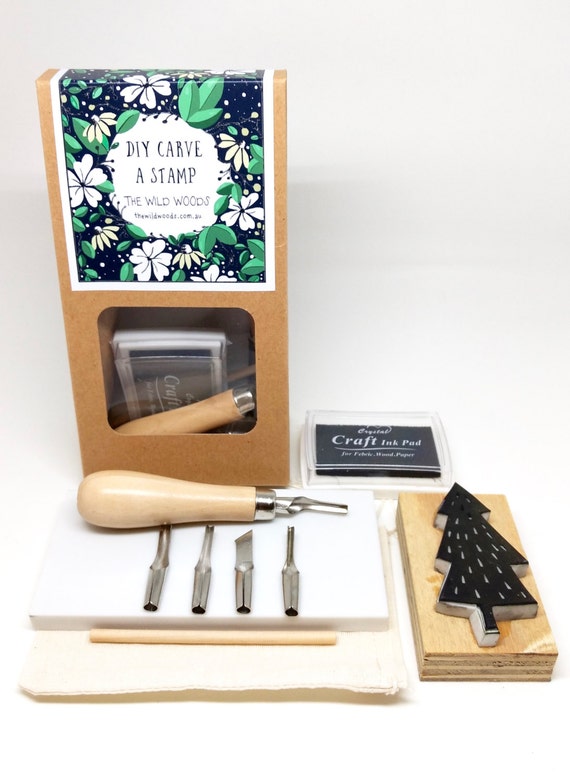 diy-rubber-stamp-kit-rubber-stamp-carving-start-kit-rubber-block-with