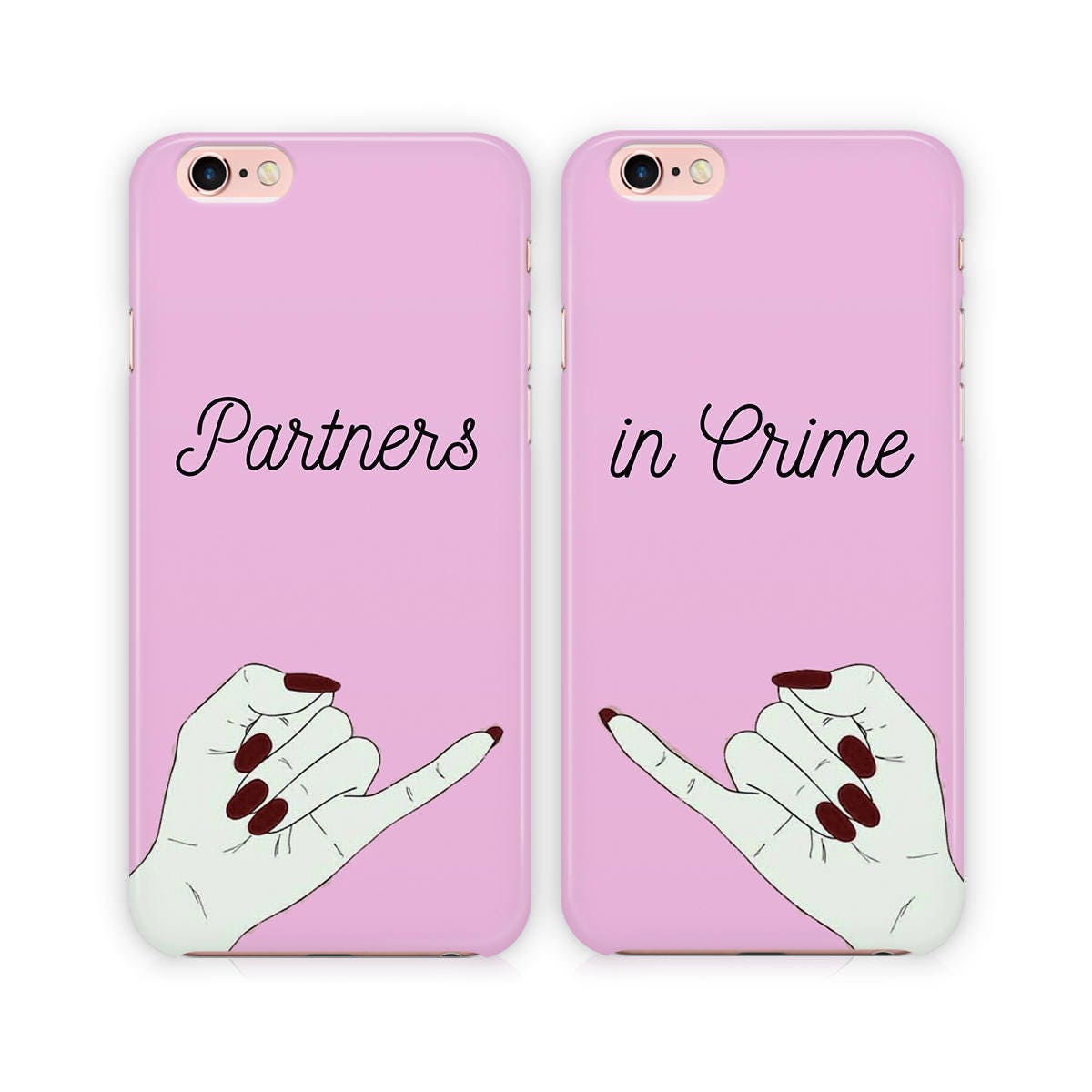 Partners in Crime Phone Case Best Friends Couple Case for