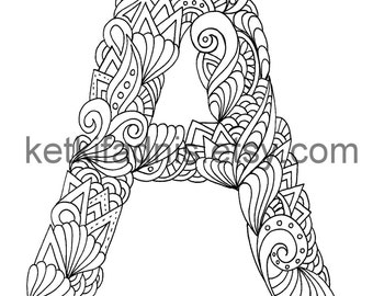 letter a coloring page instant pdf download alphabet coloring page hand drawn diy printable coloring page letter illustration - Coloring Page Letter A letter a coloring page instant pdf download alphabet coloring page hand drawn diy printable coloring page letter illustration - Coloring Page Letter A