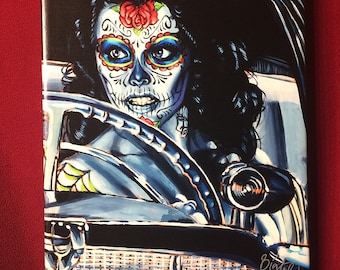 BigToe's Muerte Se Paseo "Gallery Wrap" Canvas Archival Art Print