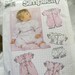 baby romper in two lengths uncut pattern simplicity 8467