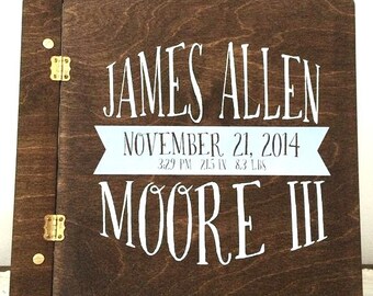 Wooden Baby Photo Album - BS-6