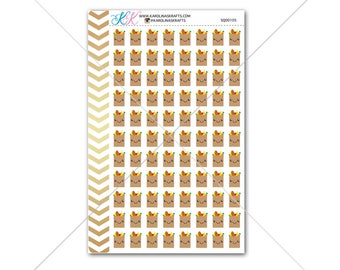 Kawaii Grocery Bag Stickers for planner, calendar! Functional planner stickers chore sticker functional sticker shopping sticker #SQ00105