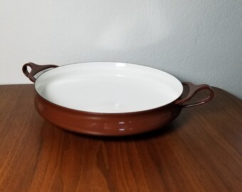 Dansk Kobenstyle Brown Enamel Paella Pan