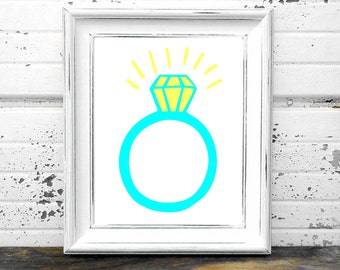 Bling Ring Print,#EngagementRing,#WeddingRing,#Bling,#Jewelry,#Diamonds,#Fancy,#Girls,#Bedroom,#Closet,#InteriorDesign,#Shiny,#Accessory