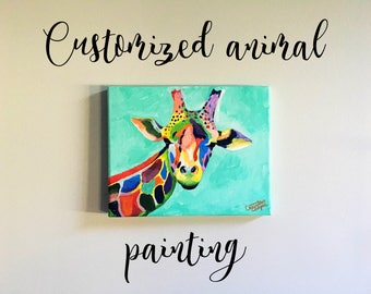 Custom Abstract Animal Painting