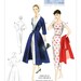 Vogue V8875 UNCUT 1955 Design Misses' Plus Size Dress, Belt and Shawl Collar Coat with Detachable Collar Sewing Pattern