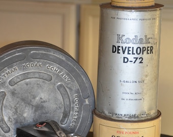Repurpose Lamp from Vintage Photography Developing Compound Tins