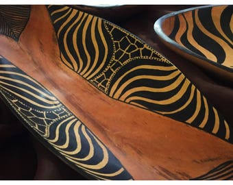 Teak Wood Oblong Bowls