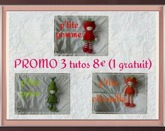 3 tutorials series doll fruit