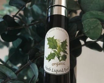 NEW! Organic Herb Liquid Eyeliner, Plant Pigment , Zero Mineral,Vegan Eyeliner