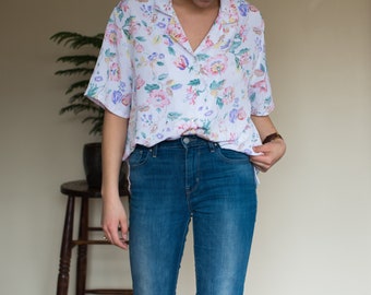 Vintage Floral Button Up