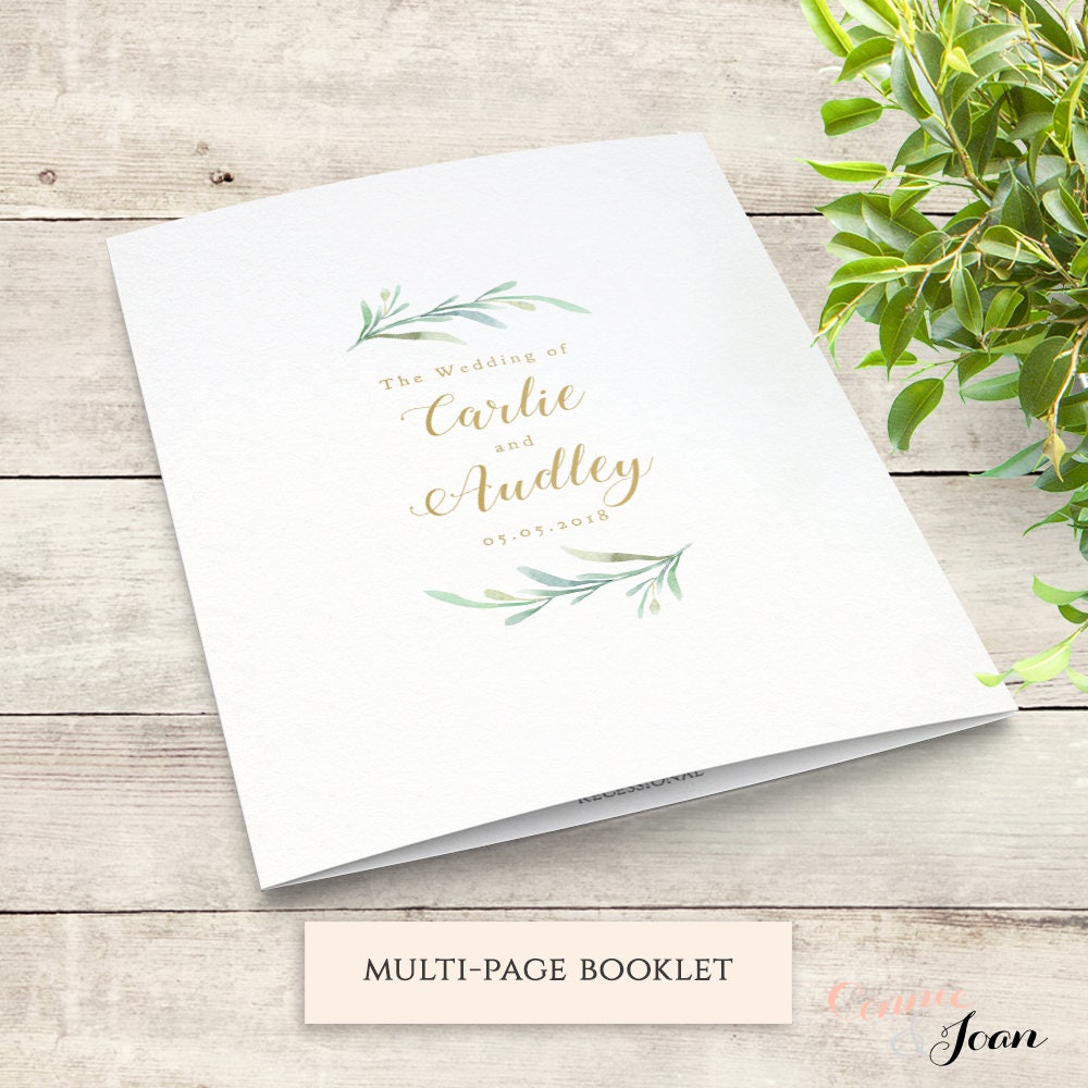 booklet program template