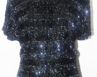 1980's Oleg Cassini Sequinned Top