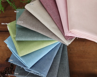 Chambray Cotton Fabric in 11 Colors 59" (150 cm) wide By The Yard