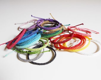 Friendship bracelet, knotted bracelet, thread bracelet, simple bracelet multicolor, surf bracelet macrame, woven bracelet, beach bracelet