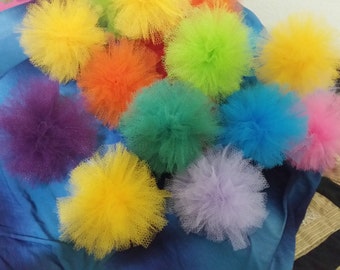 Set of 8 Nylon Net Scrubbies Net Dish Rag, Cleaning Supply, Net Scrubbier, Car Wash Scrub, Net Ball