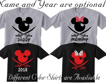 Disney Shirt, Disney Pirate Cruise Shirts, Disney Family Matching Shirts, Mickey Mouse Pirate Night Inspired Pirate, Disney Vacation Shirt