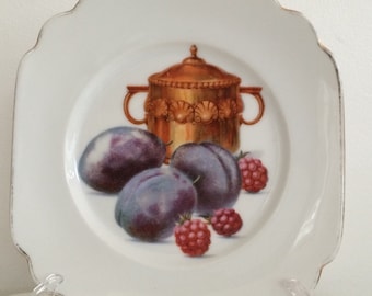 Zeh Scherzer Bavaria Fruit plate c 1940