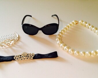 Audrey Hepburn "Breakfast At Tiffany's" Inspired Accessory Set Baby. Toddler .