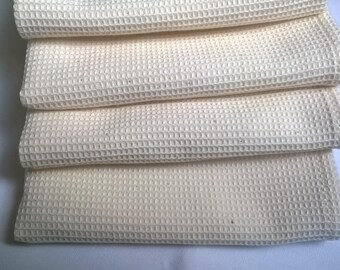4 towels honeycomb 100% unbleached cotton 69 X 45 cm